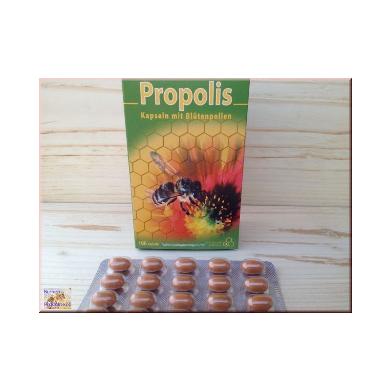 Capsules à la propolis et au pollen d'abeille (100 Stk)