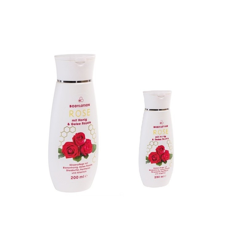 Lotion pour le corps à la rose et au miel (200 ml)