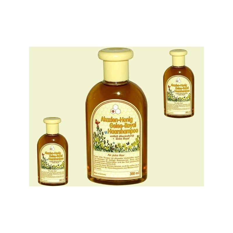 Shampoing à la gelée royale au miel d'acacia Shampoing à la gelée royale au miel d'acacia