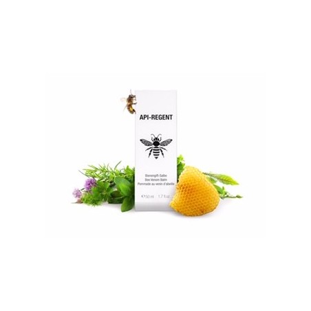 Ointment-herbal balm and essential oils with real bee venom