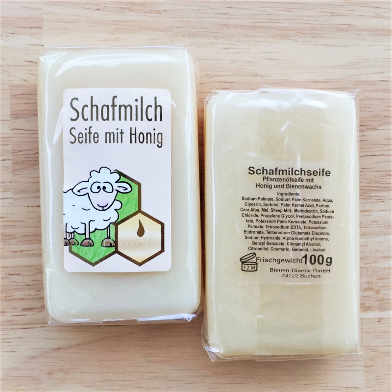 Soap with sheep's milk, honey and beeswax 