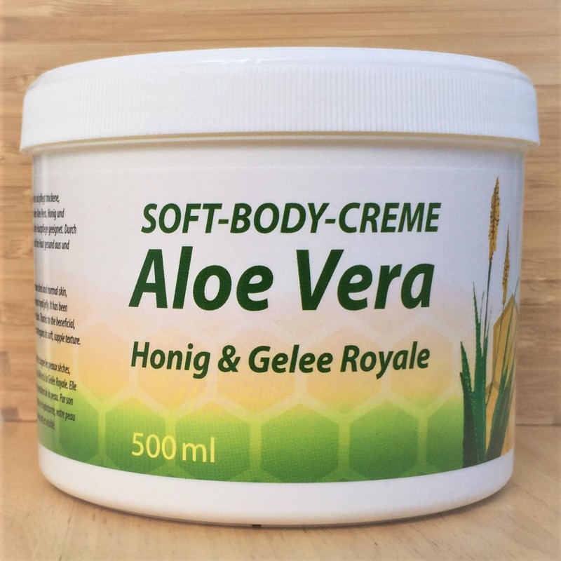 Soft body cream aloe vera, honey & royal jelly, 500 ml