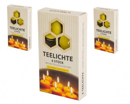 Восковые свечи 100% "Teelicht" Чайная свеча.
