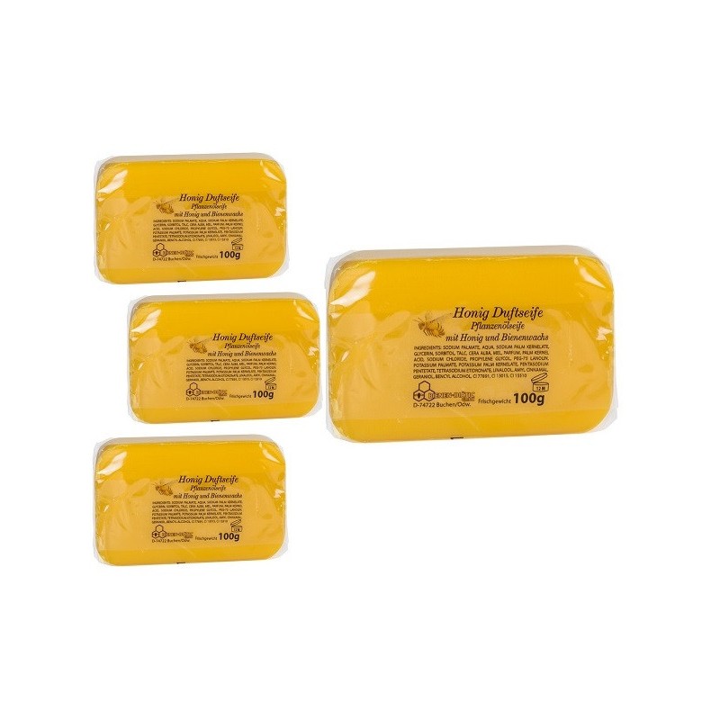 Honigseife mit Honigduft mit Etikett 100 g Honigseife mit Honigduft mit Etikett 100 g