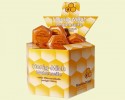Honey-milk honeycomb soap, display with 28 soaps.