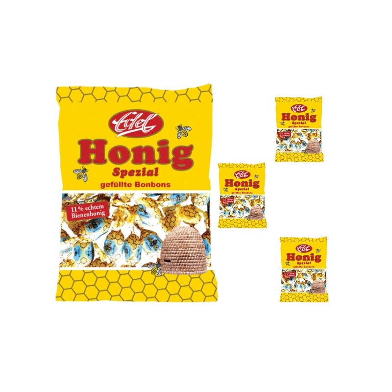 Bonbons au miel fourrés (90 g)