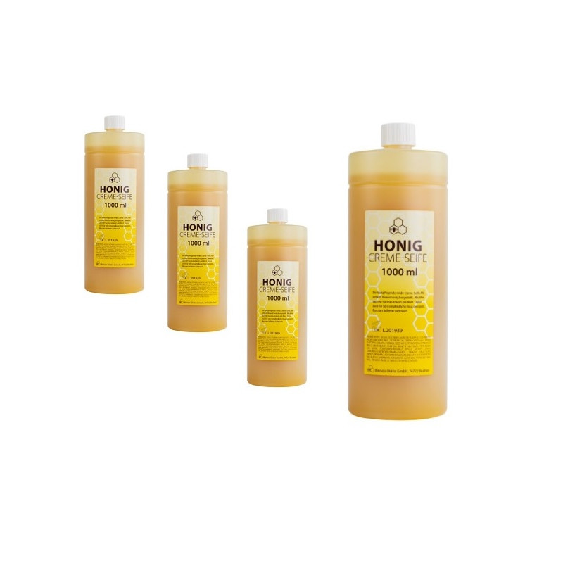 Mydło miodowe w opakowaniu uzupełniającym (mydło w płynie)