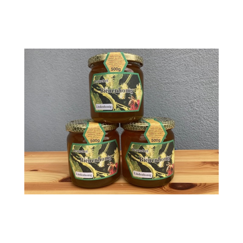 Lime honey, 500 g in jar, honey harvest 2023