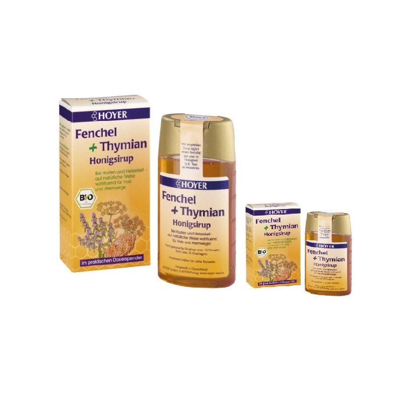 Fenouil, thym, sirop de miel contre la toux (250g)