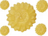 Golden yellow soaps "Sun" with honey (honey scent) based on vegetable oil (50g).
