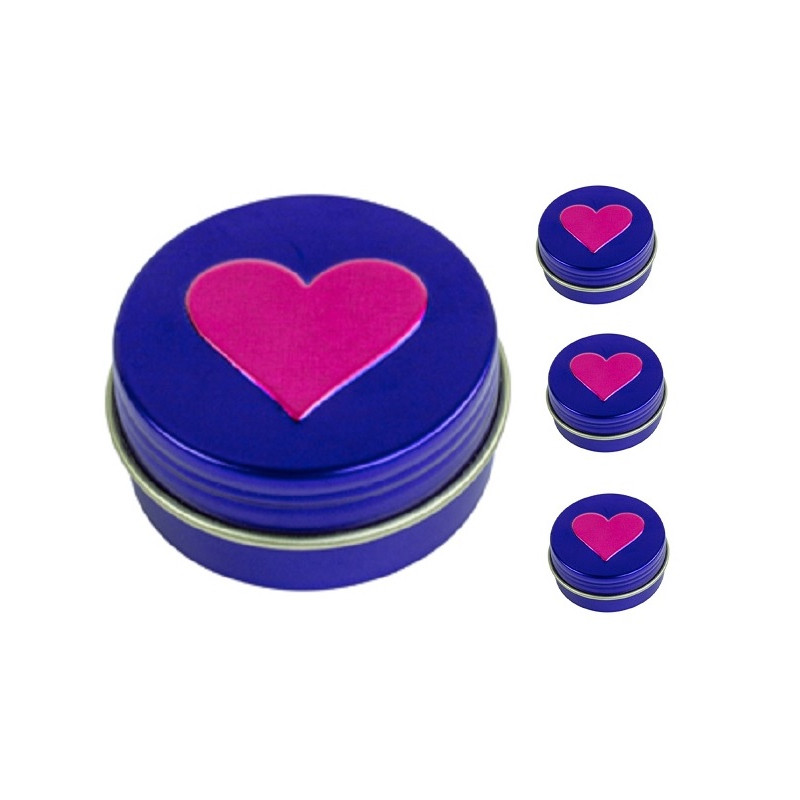 Lip balm in a 14 ml jar (motif heart)