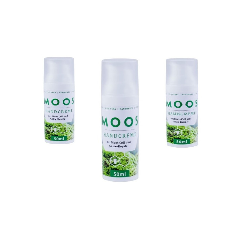 Moss hand cream (50 ml dispenser).