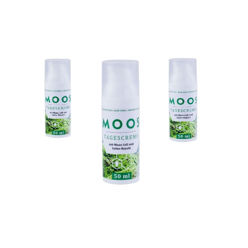 Moss day cream with royal jelly (50 ml dispenser).