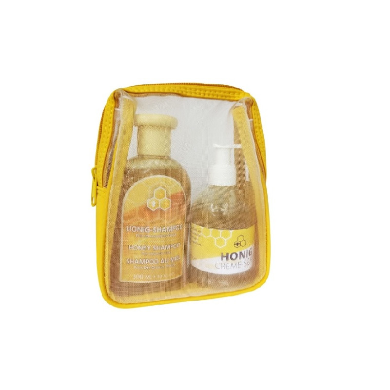 Geschenk Set "gelb" / Shampoo mit Seifenspender.