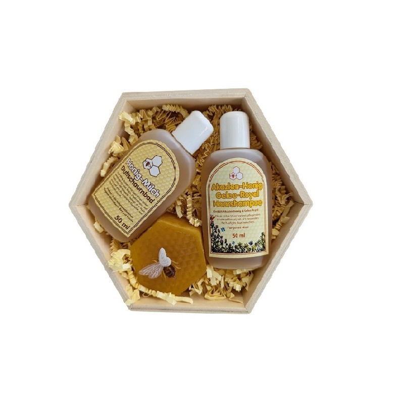 Geschenk Set Wabe Honig Komplett.
