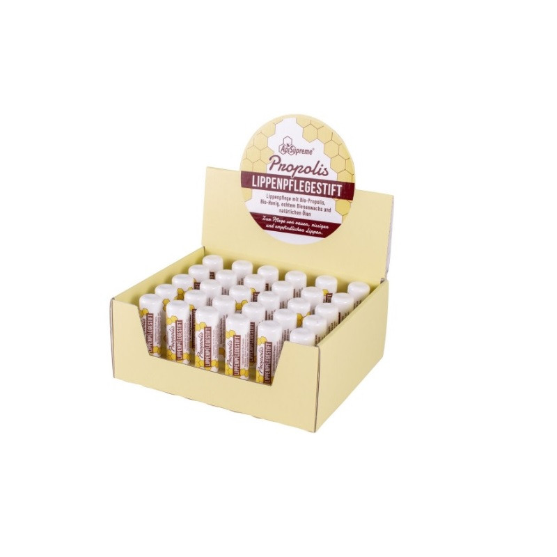 Aufsteller mit 30 Propolispflegestiften (4,98 g)