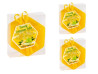 Honey-lemon honeycomb soap (150 g in a cellophane gift basket.)